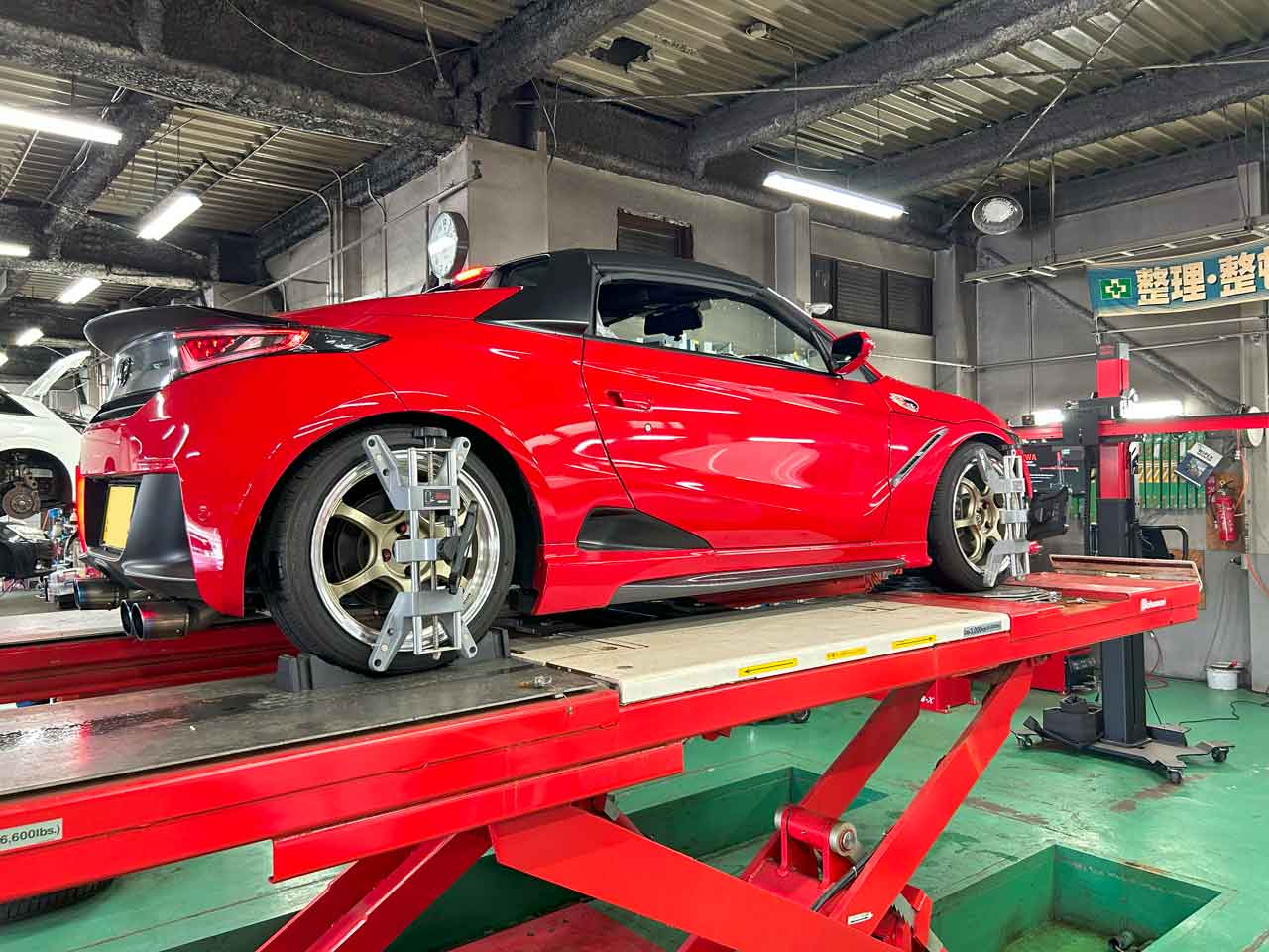 アライメント作業